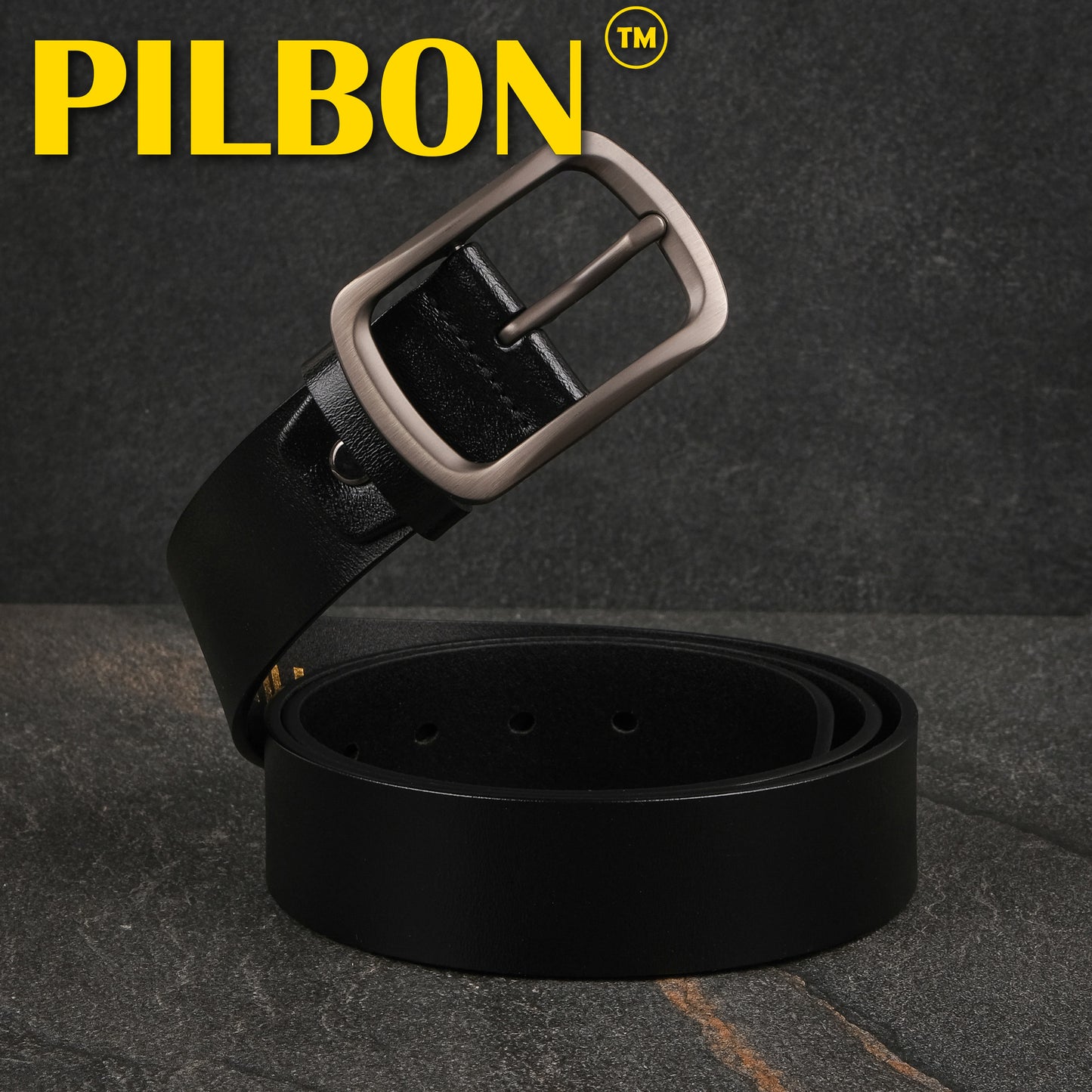 Black Leather Belt G311